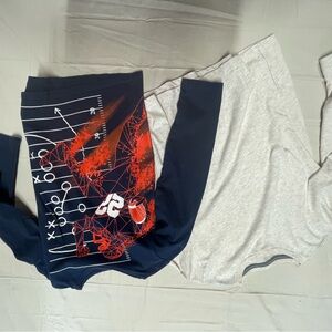 New Mix Kids Long Sleeve Shirts - Navy and Gray